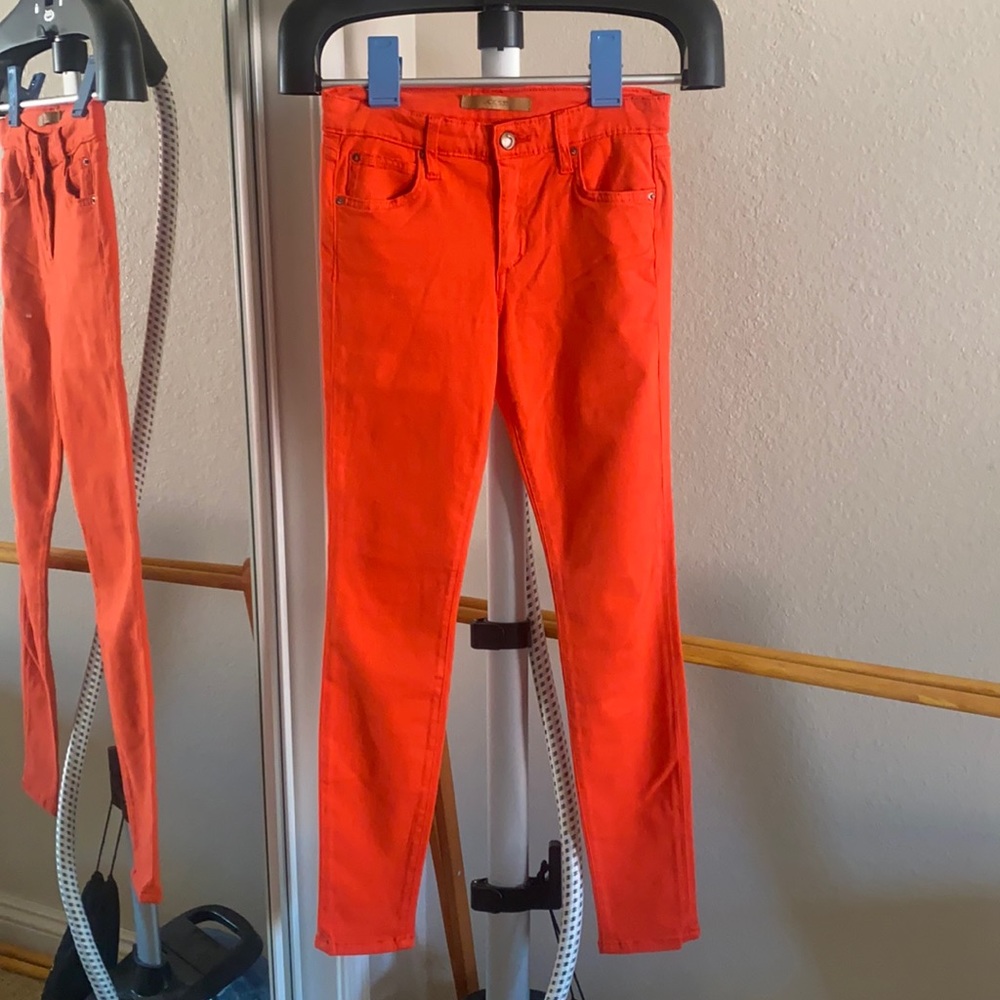Brand new Joe’s skinny jeans in bright coral